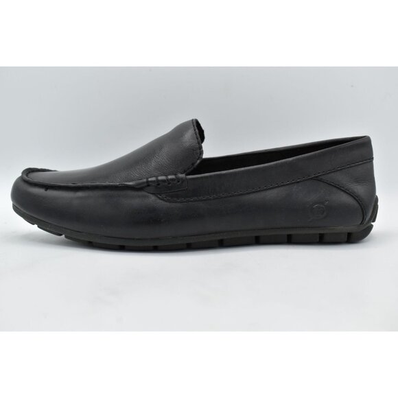 Born Mens Size 10 Liam Black Full Grain Leather Slip On Driver Loafers Shoes main image 4